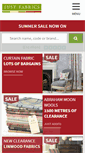 Mobile Screenshot of justfabrics.co.uk